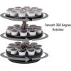 Mind Reader Single Serve Coffee Pod Carousel, 30 Pod Capacity, Countertop Organizer, 6.75″L x 6.25″W x 12.5″H, White(Black)