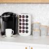 Mind Reader Single Serve Coffee Pod Carousel, 30 Pod Capacity, Countertop Organizer, 6.75″L x 6.25″W x 12.5″H, White(White)