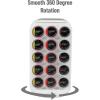 Mind Reader Single Serve Coffee Pod Carousel, 30 Pod Capacity, Countertop Organizer, 6.75″L x 6.25″W x 12.5″H, White(White)