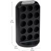 Mind Reader Single Serve Coffee Pod Carousel, 35 Pod Capacity, Lazy Susan, Metal Mesh, 6.15″L x 6.15″W x 12.5″H, Black(Black)