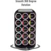Mind Reader Single Serve Coffee Pod Carousel, 35 Pod Capacity, Lazy Susan, Metal Mesh, 6.15″L x 6.15″W x 12.5″H, Black(Black)