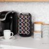 Mind Reader Single Serve Coffee Pod Carousel, 35 Pod Capacity, Lazy Susan, Metal Mesh, 6.15″L x 6.15″W x 12.5″H, Black(Black)