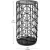 Mind Reader Single Serve Coffee Pod Carousel, 35 Pod Capacity, Lazy Susan, Metal Mesh, 6.15″L x 6.15″W x 12.5″H, Black(Classic Black)