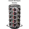 Mind Reader Single Serve Coffee Pod Carousel, 35 Pod Capacity, Lazy Susan, Metal Mesh, 6.15″L x 6.15″W x 12.5″H, Black(Classic Black)