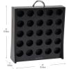 Mind Reader Single Serve Coffee Pod Storage, 50 Coffee Pod Capacity, Countertop, Double-Sided, 12″L x 4″W x 14″H, Black