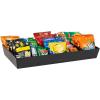 Mind Reader Snack Tray, Countertop Organizer, Snack Tray, Pantry, Breakroom, Kitchen, 19.25″ L x 11.3″ W x 3.3″ H, Clear(Black)