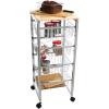 Mind Reader Stainless Steel Mobile Kitchen Cart, Bar Cart, Office Cart, Utility Cart
