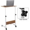 Mind Reader Standing Desk, Adjustable Height, Laptop Workstation, Home Office Computer Table, MDF, Brown