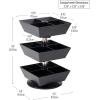 Mind Reader Tea Bag Carousel, Tea Station Organizer, Countertop Storage, Tea Stand, Kitchen, 6.75″ L x 6.75″ W x 11.5″ H, Black(Black)