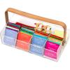 Mind Reader Tea Bag Organizer, Tea Station, Countertop Storage, Acrylic, 6.25″ L x 9″ W x 5.5″ H, Brown(Tea Bag Basket)