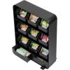 Mind Reader Tea Bag Organizer, Tea Station Organizer, Countertop Storage, Kitchen, Plastic, 10.25″L x 3.25″W x 13.75″H, Red(Black)