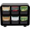 Mind Reader Tea Bag Organizer, Tea Station Organizer, Countertop Storage, Kitchen, Plastic, 10.25″L x 3.25″W x 7.75″H, White(Black)