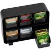 Mind Reader Tea Bag Organizer, Tea Station Organizer, Countertop Storage, Kitchen, Plastic, 10.25″L x 3.25″W x 7.75″H, White(Black)
