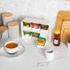 Mind Reader Tea Bag Organizer, Tea Station Organizer, Countertop Storage, Kitchen, Plastic, 10.25″L x 3.25″W x 7.75″H, White(White)