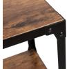 Mind Reader Woodland Collection, Rolling 4-Tier Cart, Utility Cart, Bar Cart, Omnidirectional Smooth Gliding Lockable Wheels, Wood and Metal, Brown(3 Tier)