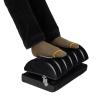 Mind Reader Air-Cloud Memory Foam Under Desk Footrest, Ergonomic Support for Back, Hip, Legs, Knees & Feet, Adjustable Height, Memory Foam, Black(Black)