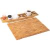 Mind Reader Bathtub Tray and Bath Mat Set, Bathroom Accessories, Rayon from Bamboo, 27.5″ L x 5.75″ W x 1.75″ H, 2 pcs, Brown