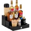 Mind Reader Coffee Syrup Station, Coffee Bar Accessories, Countertop Organizer, Acrylic, 14.25″ L x 12.5″ W x 7″ H, Black