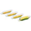 Mind Reader French Fry Serving Set, Hosting Essentials, Outdoor Kitchen, Melamine, 4.75″ L x 3.25″ W x 6.75″ H, 4 pcs, White(Corn on the Cob)