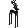 Mind Reader Modern Metal Reindeer Figurine, Sleek Aluminum Winter Holiday Decor, Rustic Contemporary Accent, Black