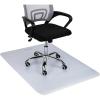 Mind Reader Office Chair Mat for Hardwood Floors, Under Desk Floor Protector, Rolling, PVC, 35.25″ L x 47″ W x 0.0625″ H, Clear(Clear)