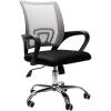 Mind Reader Office Chair with Wheels, Height Adjustable, Desk Chair, Computer Chair, 22.5″ L x 22.5″ W x 33-37″ H, Silver(Silver)