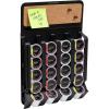 Mind Reader Single Serve Pod Organizer, Wall Mount, 20 Pod Capacity, Magnetic or Adhesive, 10.75″ L x 15.5″ W x 2.5″ H, Black(20 Pod Capacity)