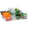 Mind Reader Snack Tray, Countertop Organizer, Snack Tray, Pantry, Breakroom, Kitchen, 19.25″ L x 11.3″ W x 3.3″ H, Clear(Clear)