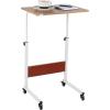 Mind Reader Standing Desk, Adjustable Height, Laptop Workstation, Home Office Computer Table, MDF, Brown
