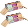 Mind Reader Tea Bag Organizer, Tea Station, Countertop Storage, Acrylic, 6.25″ L x 9″ W x 5.5″ H, Brown(Tea Bag Caddy  Set of 2)
