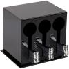 Mind Reader Utensil Dispenser, Silverware Organizer, Plastic Fork and Spoon Dispenser, Kitchen, 11″ L x 5.75″ W x 6″ H, Black(Black)