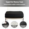 Mind Reader Air-Cloud Seat Cushion, Ergonomic Support for Posture, Pressure Relief, and Pain Reduction, Portable with Washable Cover, Memory Foam, Gray(Classic Black)