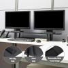 Mind Reader Extendable Monitor Stand, Adjustable Desktop Riser for Dual Monitors, Printers, Laptops, TV, 31.5–40 Inch Width, 88 lb Capacity, Metal and MDF Wood, Black