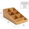 Mind Reader Cup and Condiment Station, Countertop Organizer, Coffee Bar, Rayon from Bamboo , 8.25″L x 14.75″W x 5.25″H, Brown(8.25″L x 14.75″W x 5.25″H)