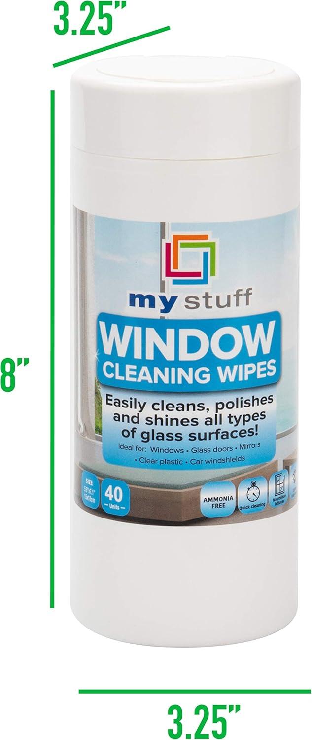 imageMind Reader Glass Cleaning Wipes Window Cleansing Wipes Mirror StreakFree Cloths Fresh Scent 40ct Pack of 2