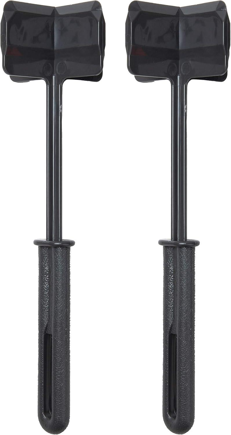 imageMind Reader Meat Chopper Spatula Heat Resistant Kitchen Tool for Mixing Cutting Mashing Dicing Ground Beef Avocado Pack of 2 Nylon Light BlueGray