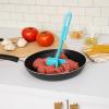 Mind Reader Meat Chopper Spatula, Heat Resistant Kitchen Tool for Mixing, Cutting, Mashing, Dicing Ground Beef, Avocado, Pack of 2, Nylon, Light Blue(Light Blue)
