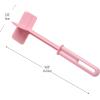 Mind Reader Meat Chopper Spatula, Heat Resistant Kitchen Tool for Mixing, Cutting, Mashing, Dicing Ground Beef, Avocado, Pack of 2, Nylon, Light Blue(Pink)