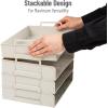 Mind Reader Stackable Paper Tray, Desktop Organizer, File Storage, Office, Plastic, 13.75″ L x 10″ W x 10.75″ H, 4 Pcs., Black(Beige)