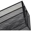 Mind Reader Vertical File Storage, Desktop Organizer, Workspace, Office, Metal Mesh, 12.5″ L x 3.75″ W x 11.5″ H, Black(Single)