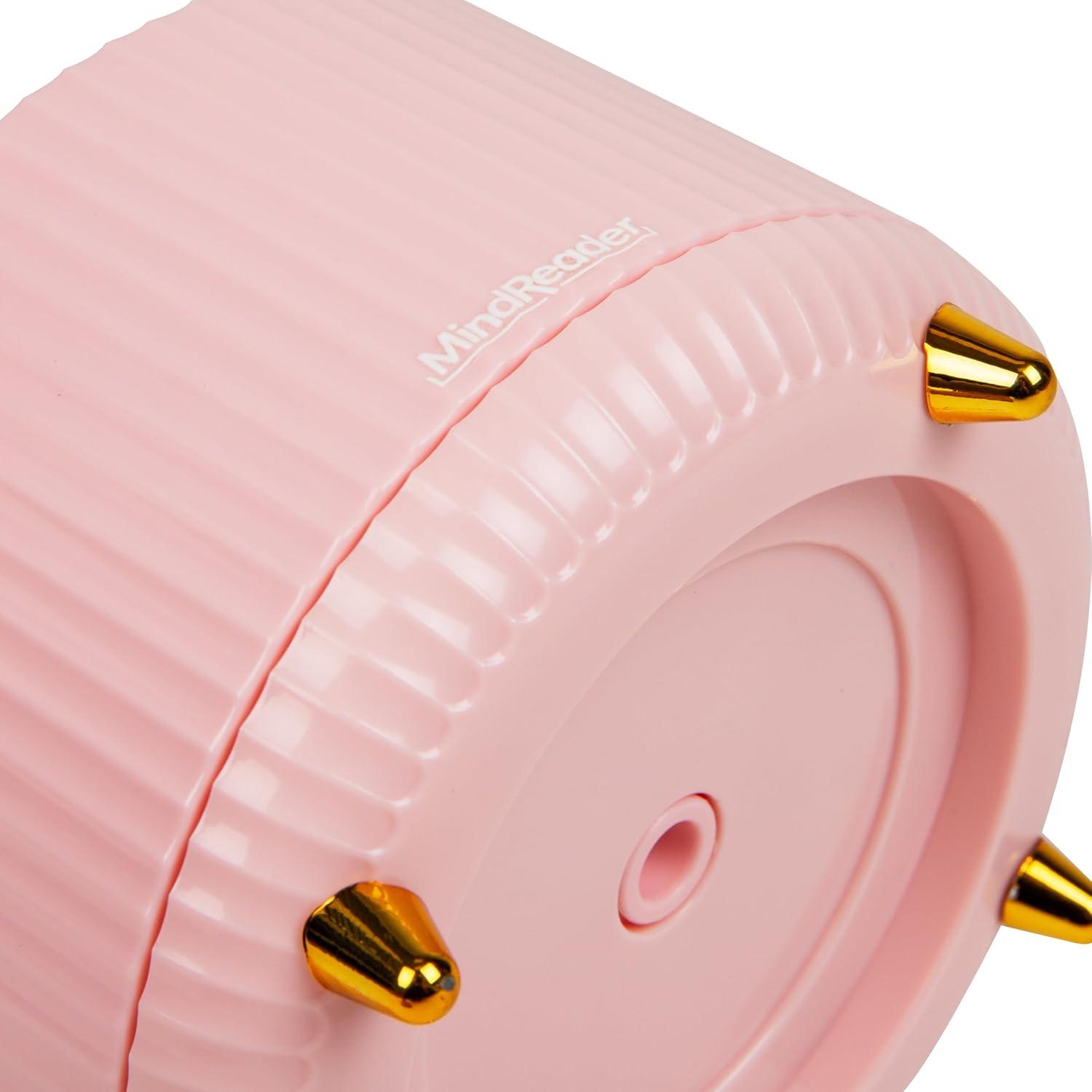 imageMind Reader Rotating Pen Cup Accessory Holder Desktop Organization Office Plastic 575quot L x 575quot W x 475quot H PinkPink