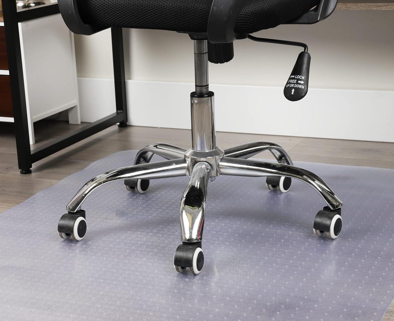 imageMind Reader Office Chair Mat for Carpet Under Desk Protector Carpet Grips Rolling PVC 3525quot L x 47quot W x 00625quot H ClearClear