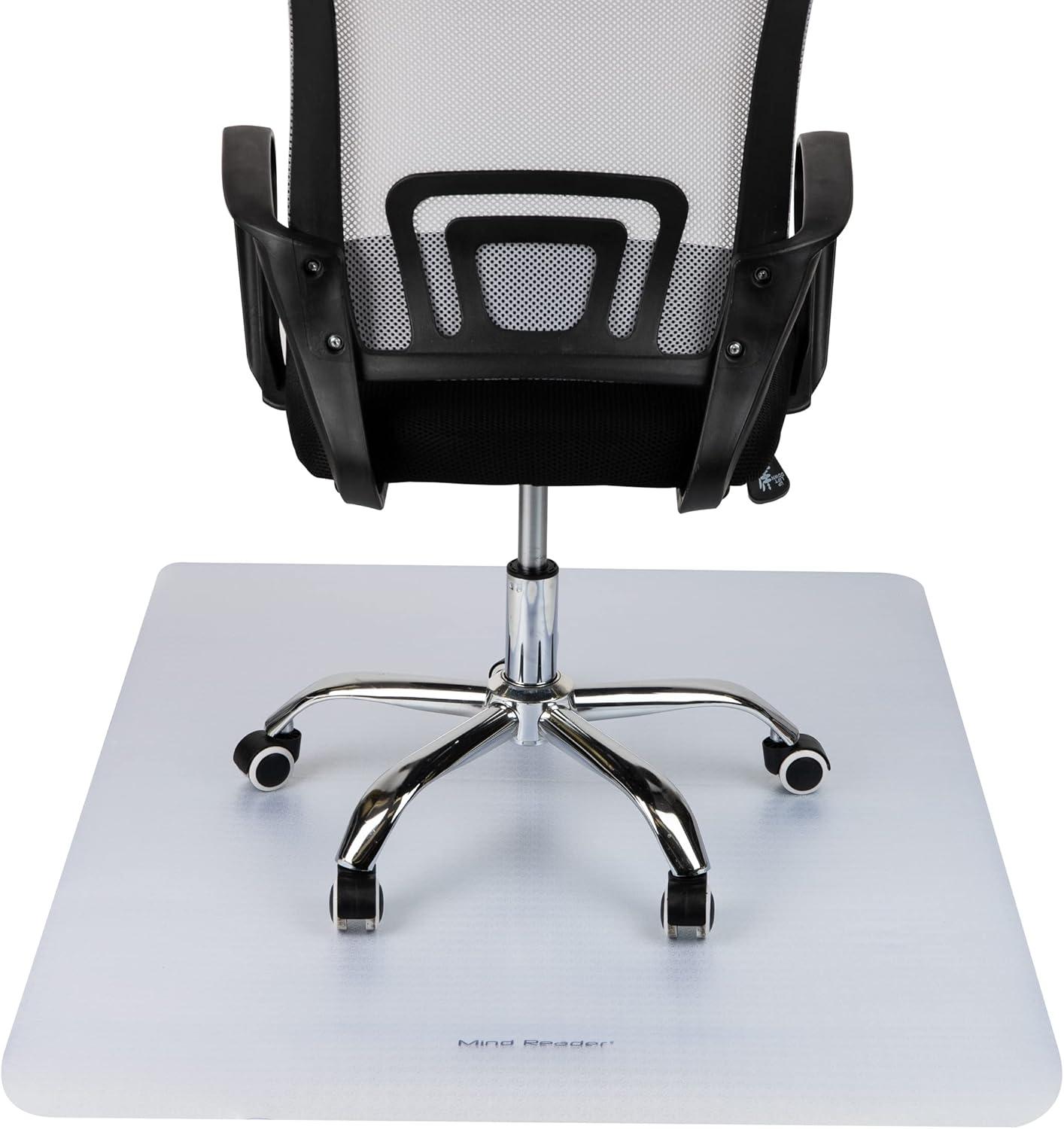 imageMind Reader Office Chair Mat for Carpet Under Desk Protector Carpet Grips Rolling PVC 3525quot L x 47quot W x 00625quot H ClearClear