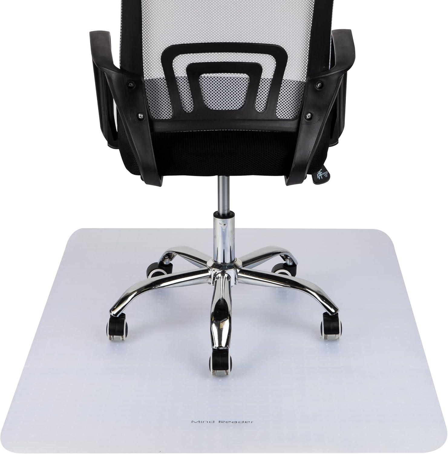 imageMind Reader Office Chair Mat for Carpet Under Desk Protector Carpet Grips Rolling PVC 3525quot L x 47quot W x 00625quot H ClearClear