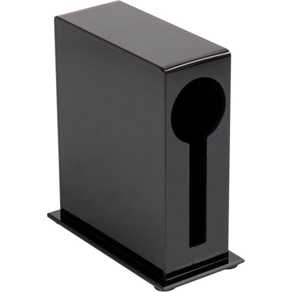 imageMind Reader Utensil Dispenser Silverware Organizer Fork Spoon Dispenser Kitchen 275quot L x 55quot W x 6quot H Set of 2 Black