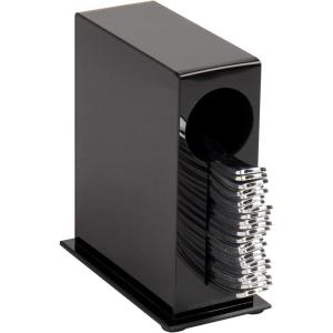 Mind Reader Utensil Dispenser, Silverware Organizer, Plastic Fork, Spoon Dispenser, Kitchen, 2.75″ L x 5.5″ W x 6″ H, Black