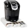 Mind Reader Single Serve Coffee Pod Organizer with 3 Drawers, 36 Pod Capacity, 13.5″L x 12.25″W x 2.5″H, Black(White)