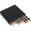 Mind Reader Single Serve Coffee Pod Organizer with 3 Drawers, 36 Pod Capacity, Countertop, 13.5″L x 12.25″W x 2.5″H, Brown(Brown)