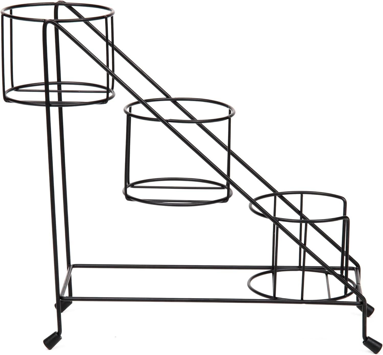 imageMind Reader Coffee Syrup Station Coffee Bar Accessories Kitchen Countertop Organizer Metal 425quot L x 14quot W x 1075quot H Black