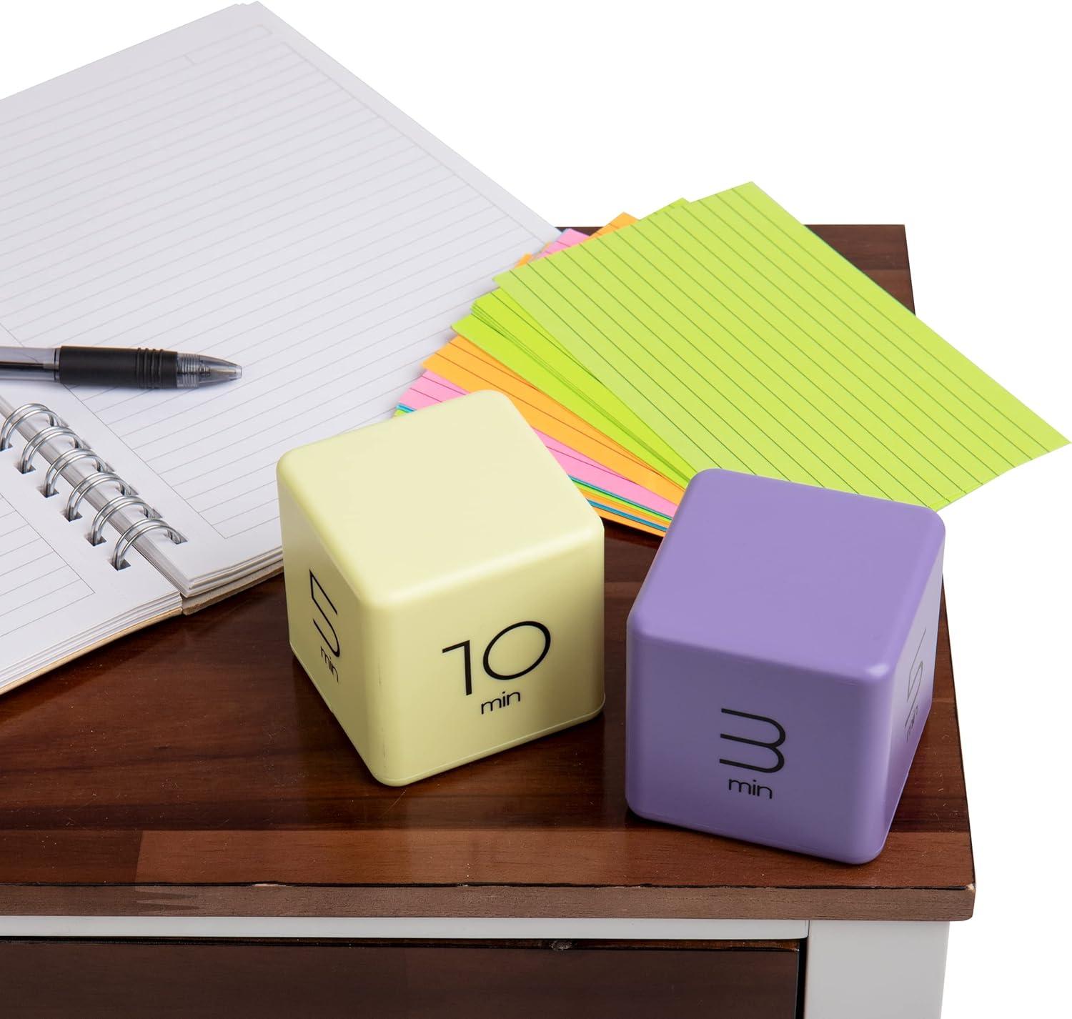 imageMind Reader Productivity Timer Kitchen Timer Egg Timer Kids Timer 255quot L x 255quot W x 255quot H Set of 2 Lilac and YellowLilac and Yellow